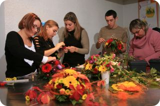 En cours de fleuriste