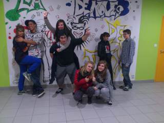 Une partie de l'equipe theatre
